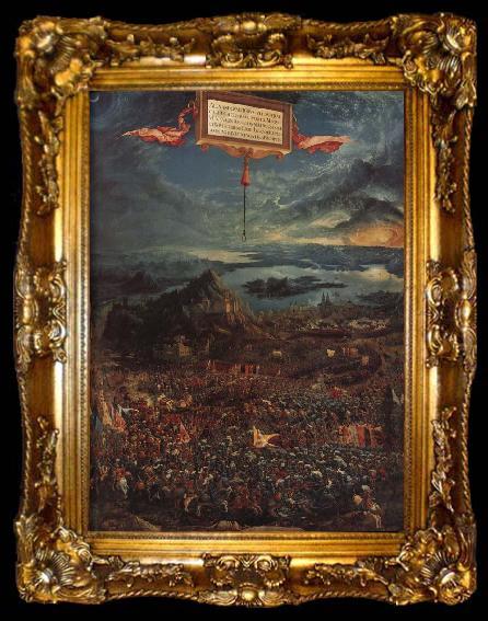framed  Albrecht Altdorfer The Battle of Issus, ta009-2